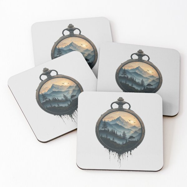 Item preview, Pocket Watch Landscape – Nature Meets Time designed and sold by Dino-Lune.