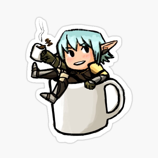 Haurchefaunt Fortemps Hot Chocolate Sticker - FFXIV Heavensward Sticker