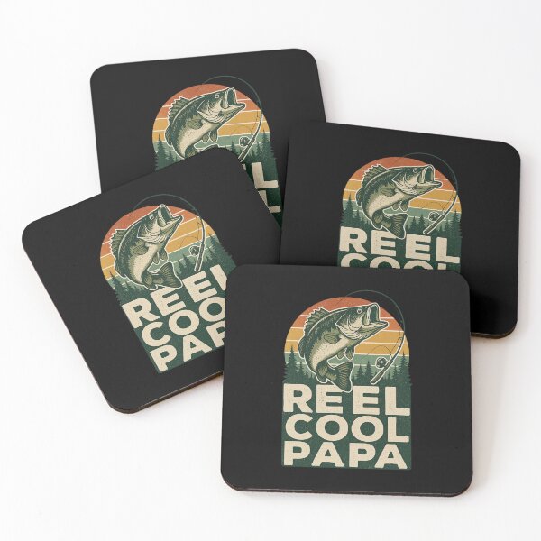Item preview, Reel Cool Papa Fishing Retro Sunset Outdoor designed and sold by Alex Songs.