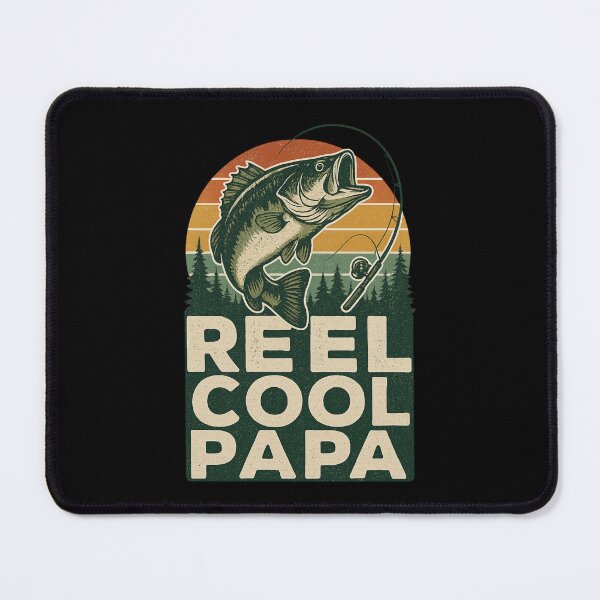 Item preview, Reel Cool Papa Fishing Retro Sunset Outdoor designed and sold by Alex Songs.