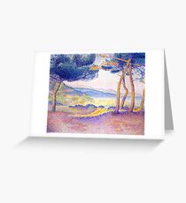 Henri-Edmond Cross Pines Along the Shore Greeting Card