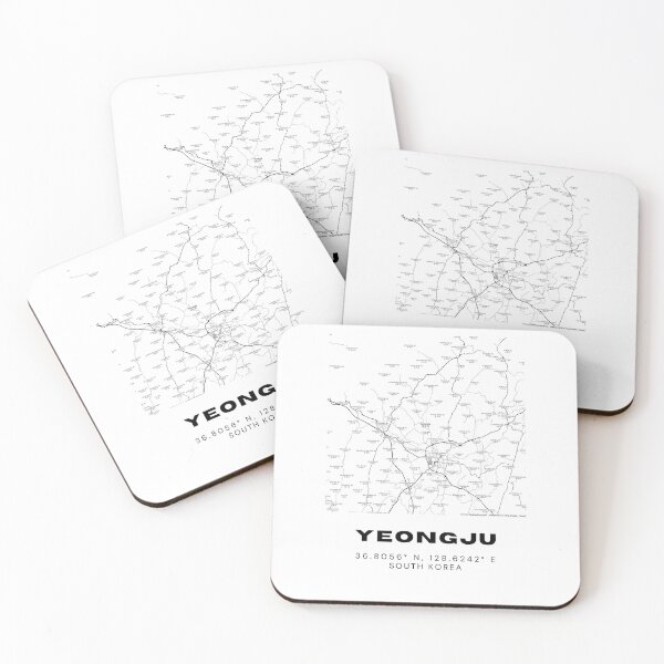 Item preview, Minimalist Yeongju Map – Korean Confucian Heritage in Clean Design designed and sold by RM-Journey.