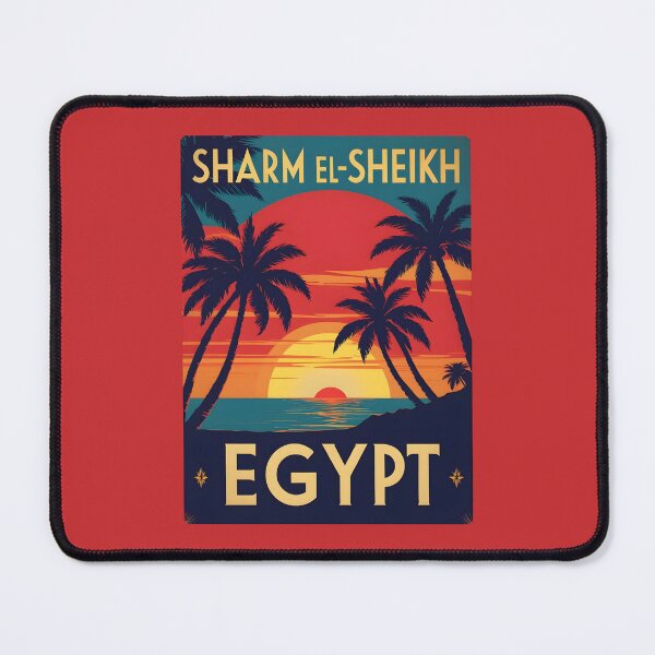 Item preview, A Vintage Travel Illustration of Sharm El-Sheikh - Egypt designed and sold by GoodOldVintage.
