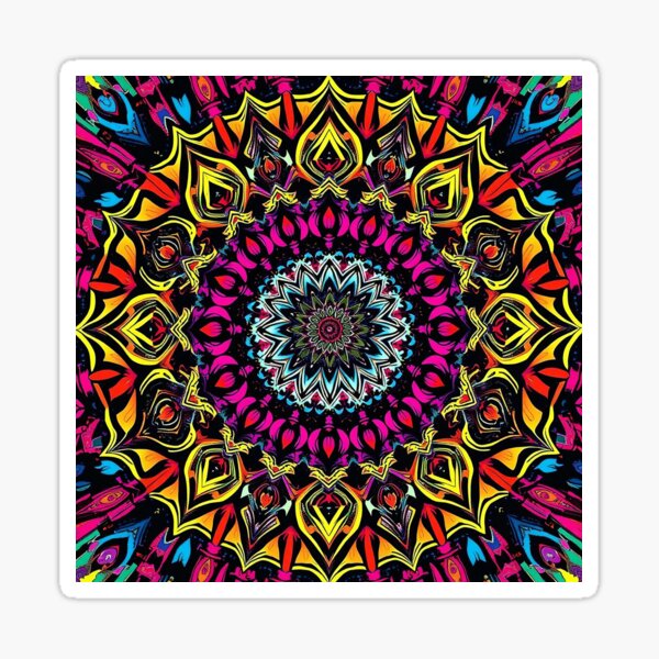 Item preview, Geometric Psychedelic Look with Contrast designed and sold by HLPsychDesigns.