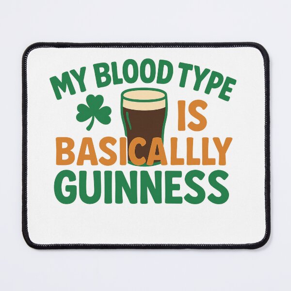 Item preview, Guiness in the blood designed and sold by Mike's Tees.