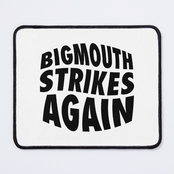 Item preview, Bigmouth Strikes Again – Bold Minimalist Lettering (Black) designed and sold by didijuca.