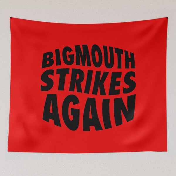 Item preview, Bigmouth Strikes Again – Bold Minimalist Lettering (Black) designed and sold by didijuca.