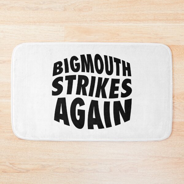Item preview, Bigmouth Strikes Again – Bold Minimalist Lettering (Black) designed and sold by didijuca.