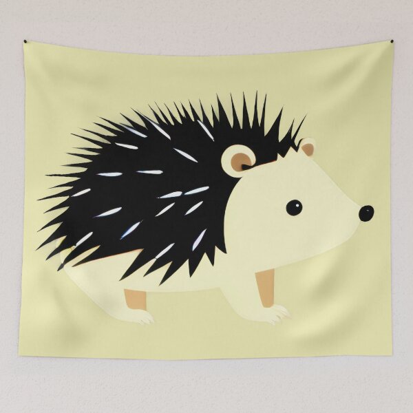 Item preview, Porcupine Side Profile Art designed and sold by CTM ArtStudio.