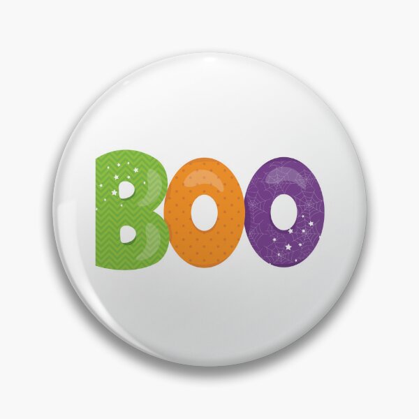 Item preview, "BOO" Text with Halloween Patterns designed and sold by Polarisofficial.