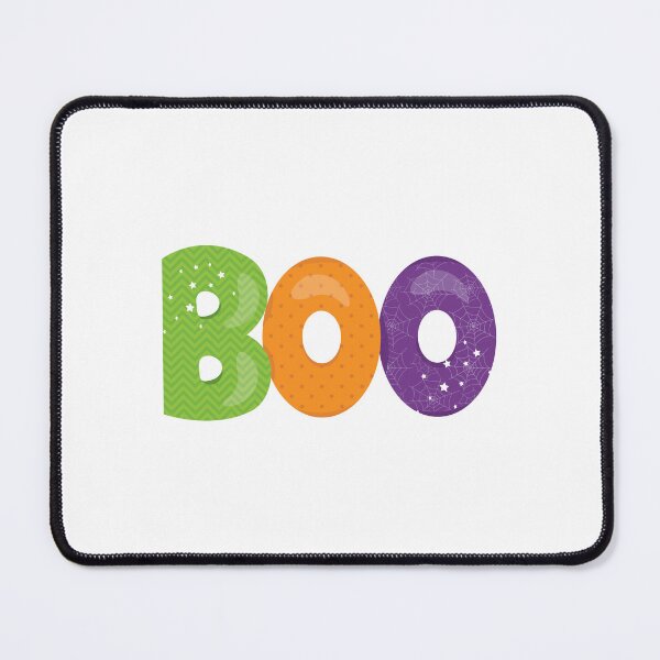Item preview, "BOO" Text with Halloween Patterns designed and sold by Polarisofficial.