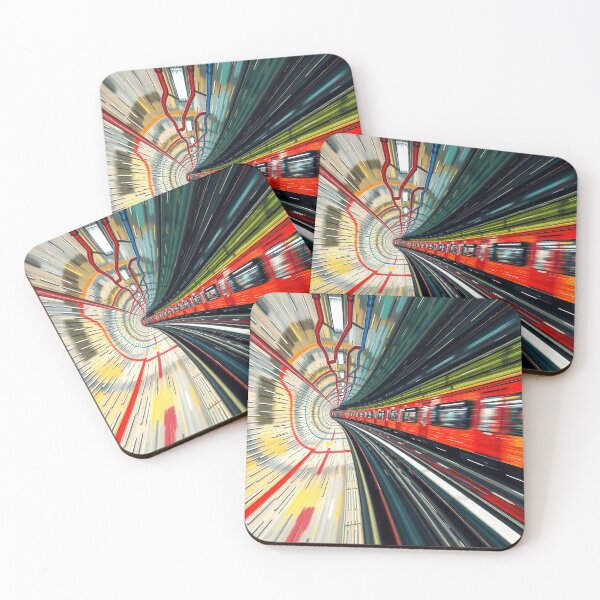 Item preview, Speeding Though: A London Subway Train designed and sold by Andy Gambino Art.