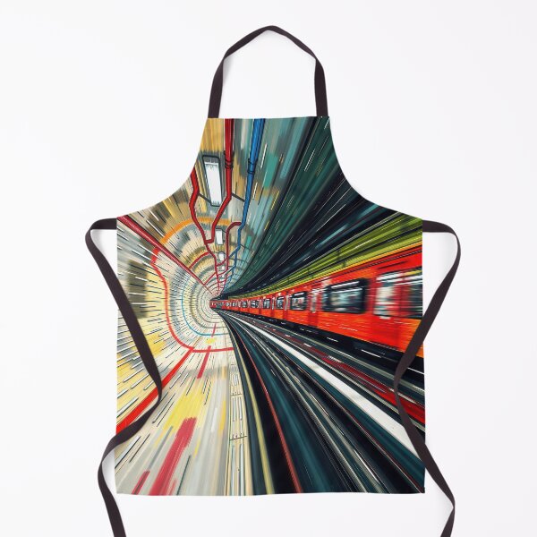 Item preview, Speeding Though: A London Subway Train designed and sold by Andy Gambino Art.
