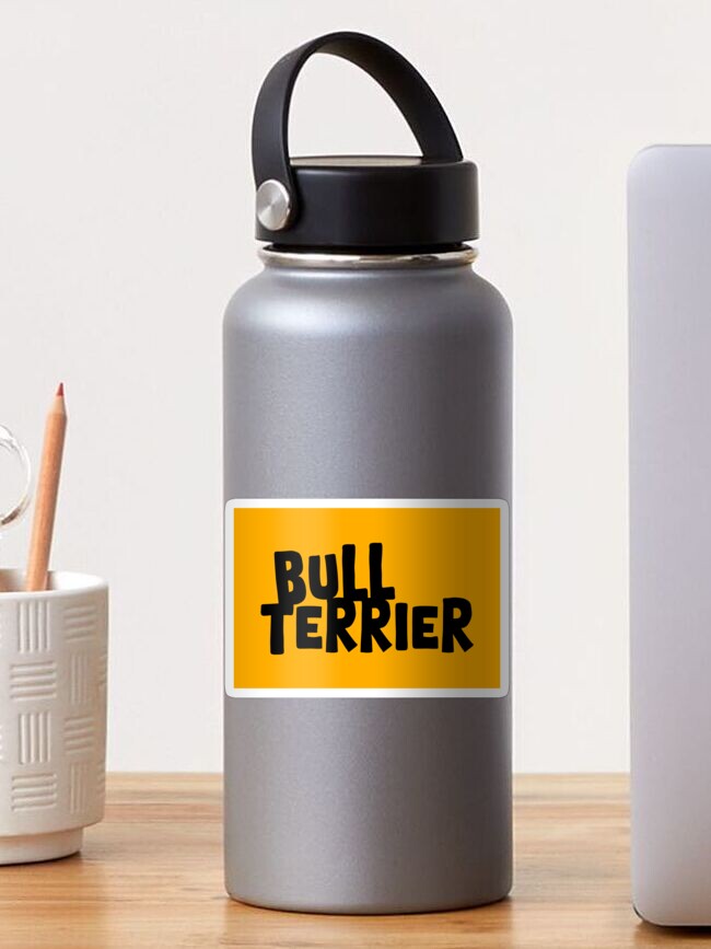 Thumbnail 1 of 3, Sticker, Bull Terrier Black And Yellow | Gift For Bull Terrier Lovers, Bull Terrier Moms, Bull Terrier Dads & Bull Terrier Owners designed and sold by K9ish.