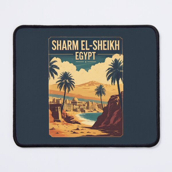 Item preview, A Vintage Travel Illustration of Sharm El-Sheikh - Egypt designed and sold by GoodOldVintage.
