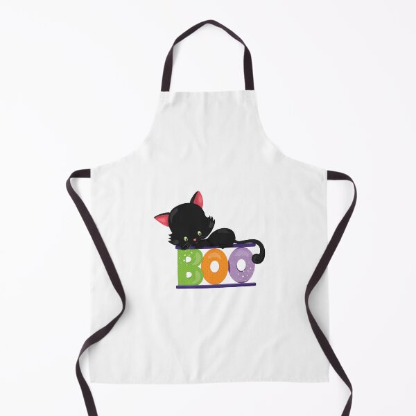 Item preview, Black Kitten Lying on Halloween "BOO" Letters designed and sold by Polarisofficial.
