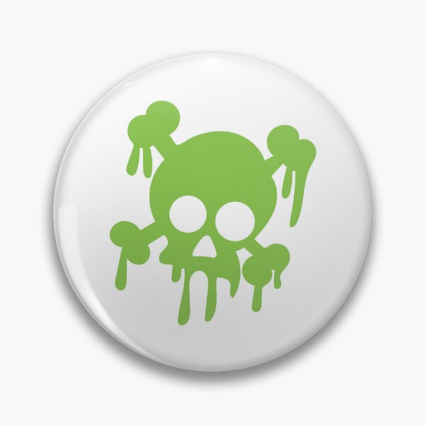Item preview, Skull and Crossbones Dripping Green designed and sold by Polarisofficial.