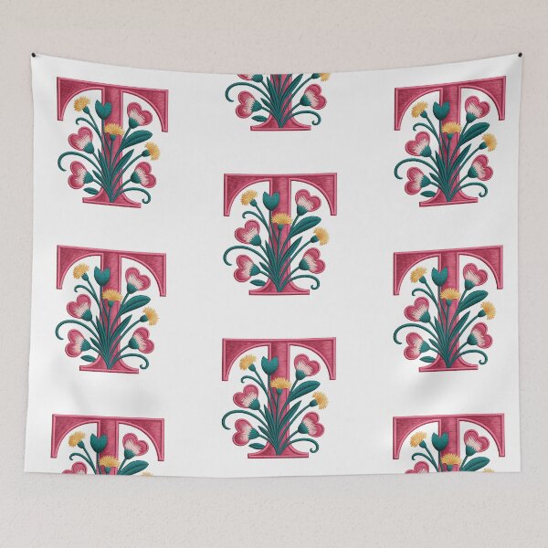 Item preview, Monogram Botanical T designed and sold by Interrupt Art.