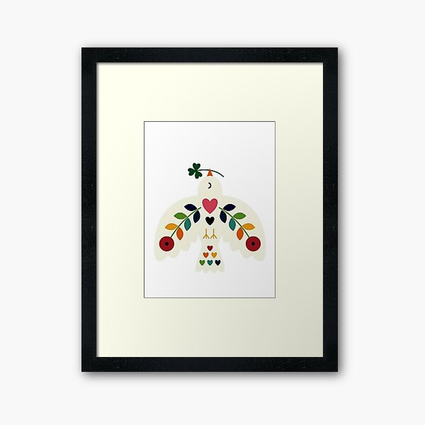 Aperçu de l'œuvre Colombe de Paix Colorée – Design Graphique Bohème pour Sac à Dos créée et vendue par MalokaStyle ⭐⭐⭐.