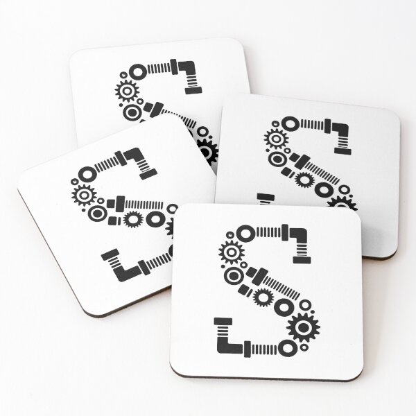 Item preview, Monogram Steampunk S designed and sold by Interrupt Art.