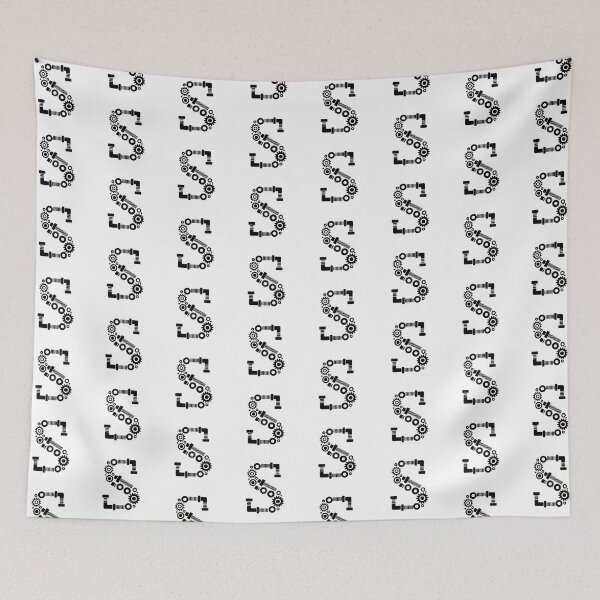 Item preview, Monogram Steampunk S designed and sold by Interrupt Art.