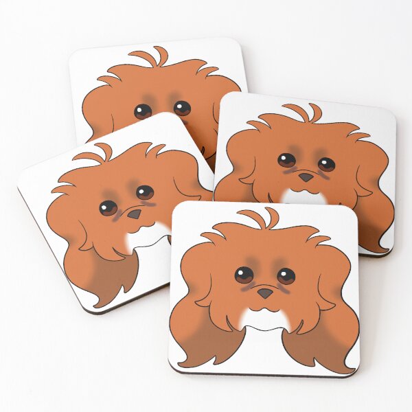 Item preview, Red Long Ear Maltipoo White Chin Tear Stains designed and sold by OliRoseArt.