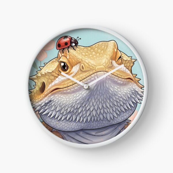 Item preview, Gentle Encounter – Bearded Dragon & Ladybug designed and sold by Kindfolk.