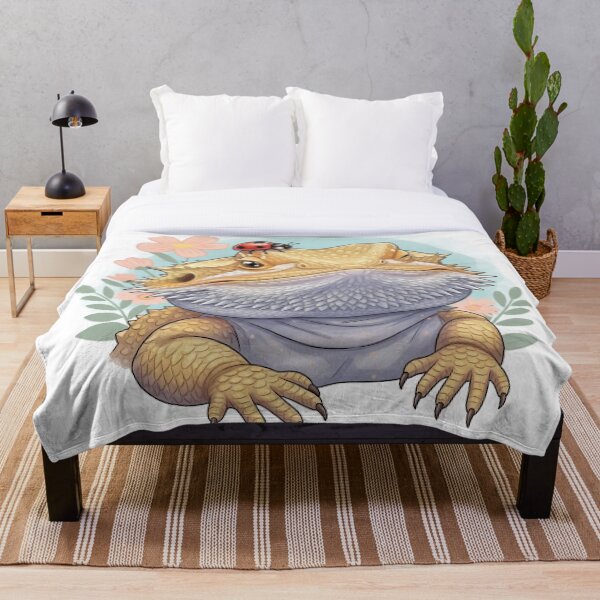 Item preview, Gentle Encounter – Bearded Dragon & Ladybug designed and sold by Kindfolk.