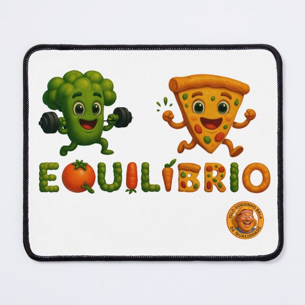 Item preview, Pizza and Broccoli Balance Funny Design designed and sold by rocknrollstyles.