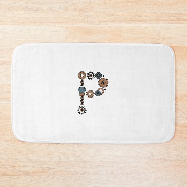 Item preview, Monogram Steampunk P designed and sold by Interrupt Art.