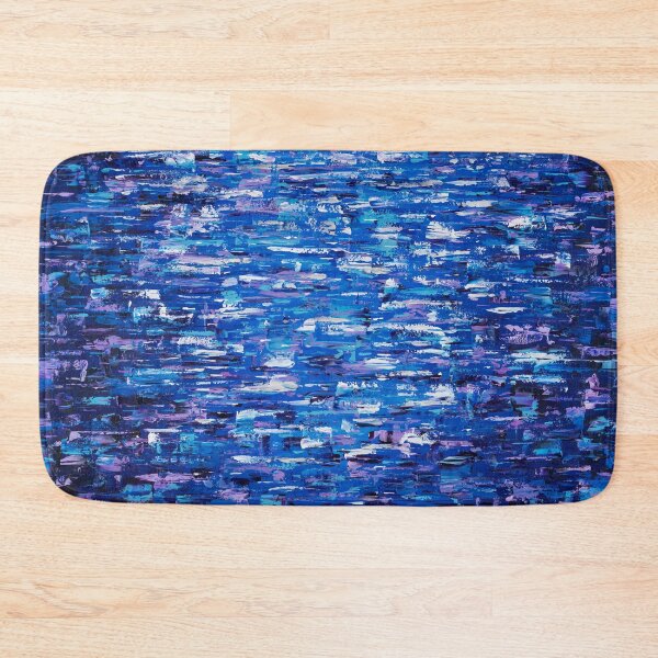Item preview, “Gumusservi” abstract moonlight shining on the water designed and sold by emmalyonsart.