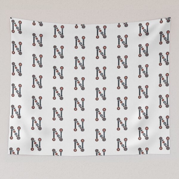 Item preview, Monogram Steampunk N designed and sold by Interrupt Art.