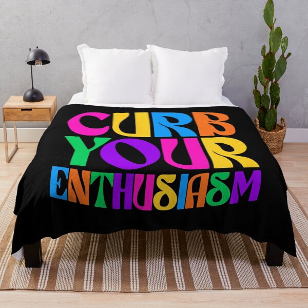 Item preview, Curb Your Enthusiasm – Groovy Rainbow Lettering (Color) designed and sold by didijuca.