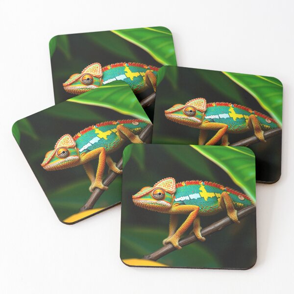 Item preview, Colorful Chameleon in Jungle designed and sold by CTM ArtStudio.
