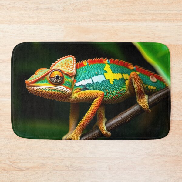 Item preview, Colorful Chameleon in Jungle designed and sold by CTM ArtStudio.