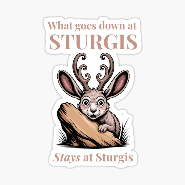 Item preview, What Goes Down at Sturgis Funny Motorcycle Biker designed and sold by Tammy Winand Art.
