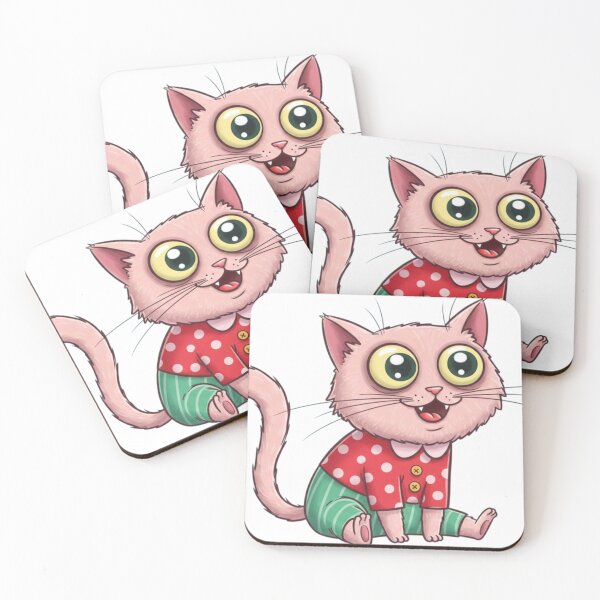 Aperçu de l'œuvre Adorable chat de dessin animé en pyjama – Personnage mignon et drôle créée et vendue par mostafa gebril  ⭐⭐⭐⭐⭐.