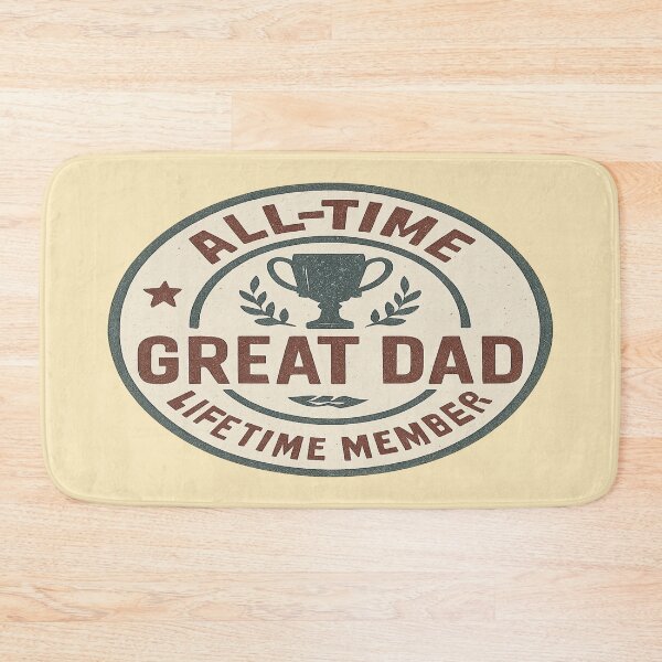 Item preview, All-Time Great Dad Club – Vintage Father's Day Badge for Proud Family Men designed and sold by Rajasekar.