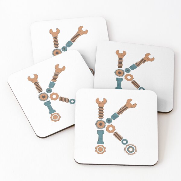 Item preview, Monogram Steampunk K designed and sold by Interrupt Art.