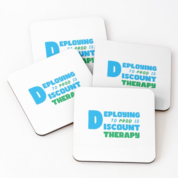 Item preview, Deploying to Prod Is Discount Therapy designed and sold by Sarcastic designs.