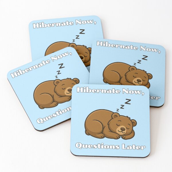 Item preview, Hibernate Now, Questions Later - Sleeping Animal Shirt designed and sold by Boonicon.