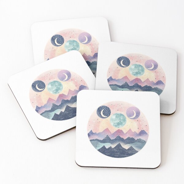 Item preview, Soft Pastel Moon Phases | Celestial Circle Design | Evening Sky Aesthetic designed and sold by Dream Circuit .