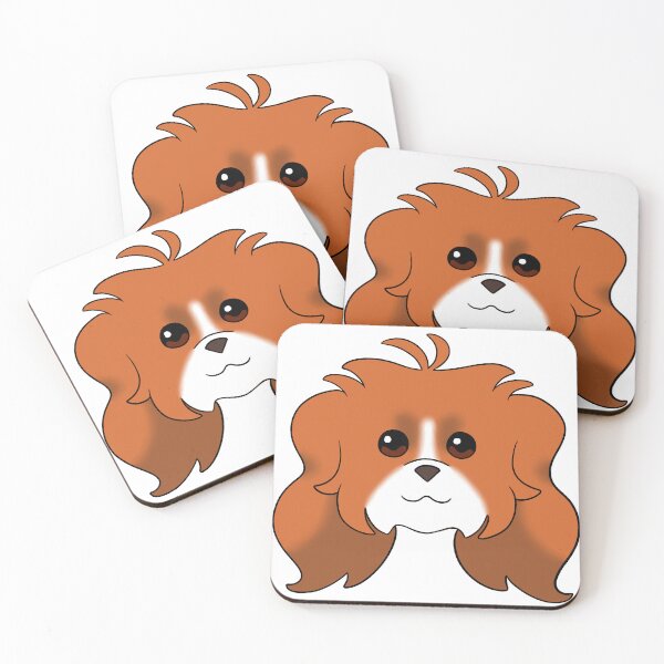 Item preview, Red Long Ear Maltipoo White Snout designed and sold by OliRoseArt.