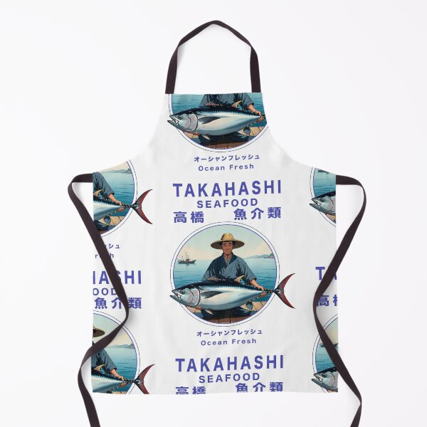 Item preview, Takahashi Seafood - Japanese (高橋 シーフード) with text designed and sold by matteflor.