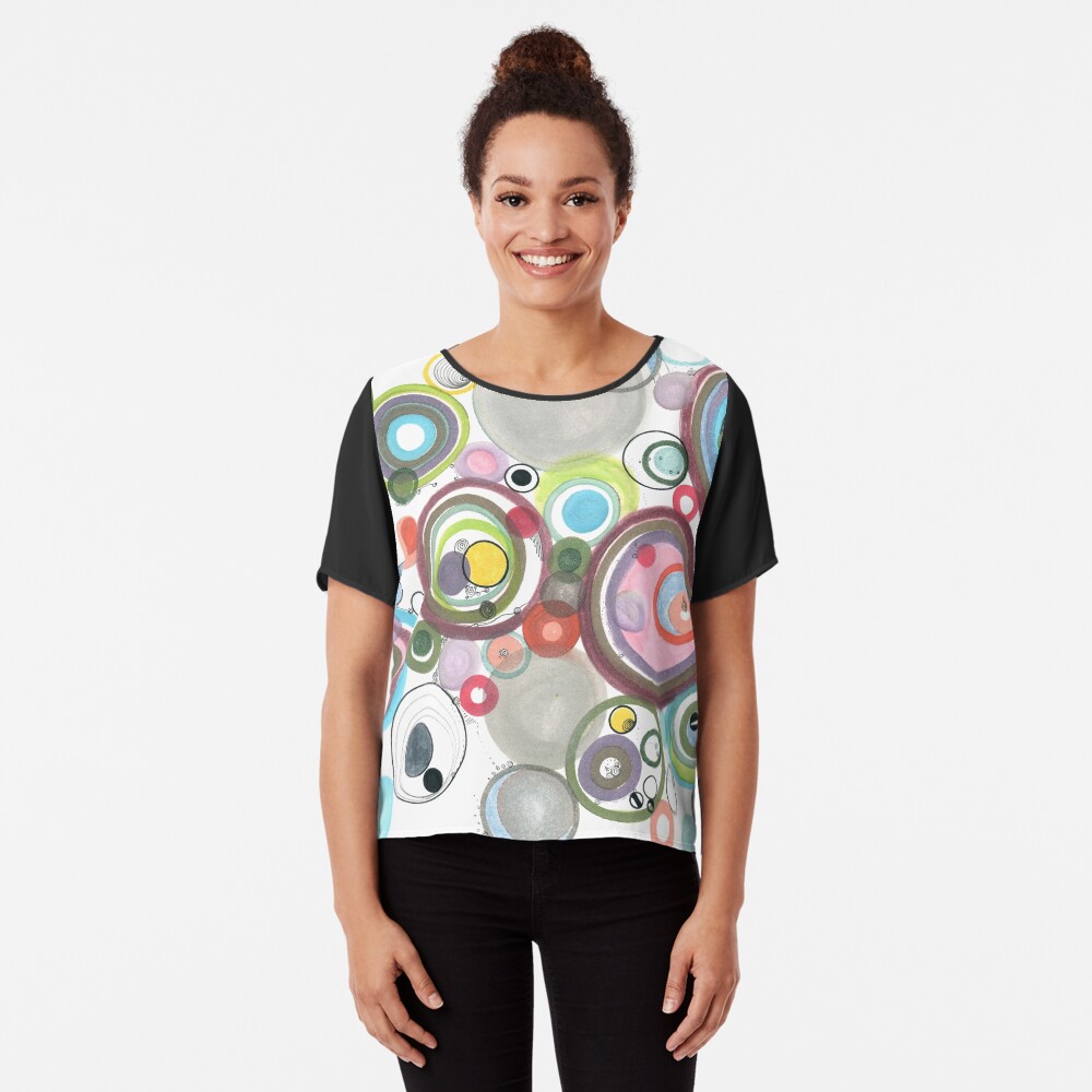 Groovy Effervescence Chiffon Top