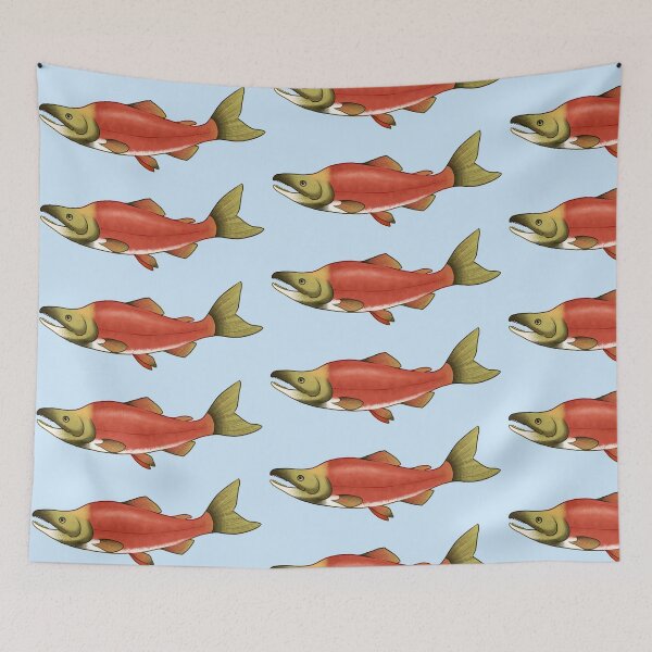 Item preview, Sockeye Salmon designed and sold by Spadefish Art.