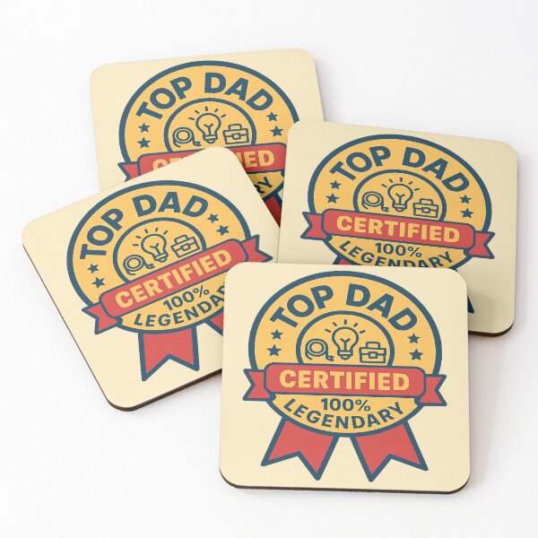 Item preview, Top Dad Badge – Certified 100% Legendary Father's Day Gift designed and sold by Rajasekar.