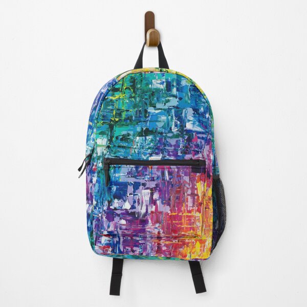 Item preview, “Seasons” geometric abstract rainbow designed and sold by emmalyonsart.