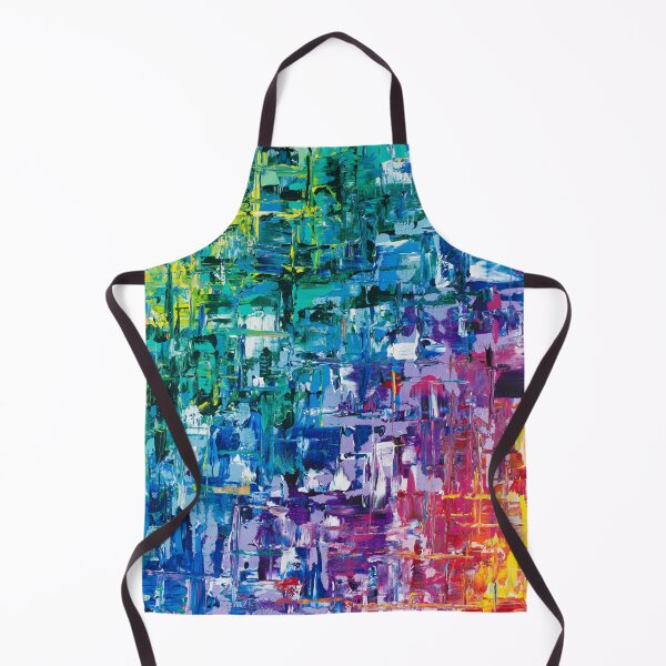 Item preview, “Seasons” geometric abstract rainbow designed and sold by emmalyonsart.
