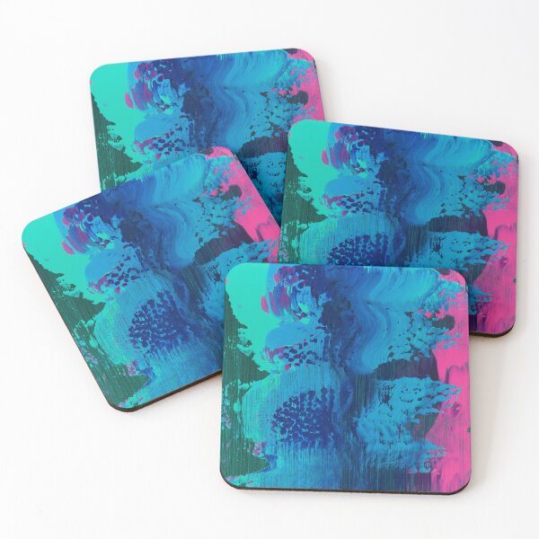 Item preview, “Deep/Dive” fluid abstract cool colors designed and sold by emmalyonsart.